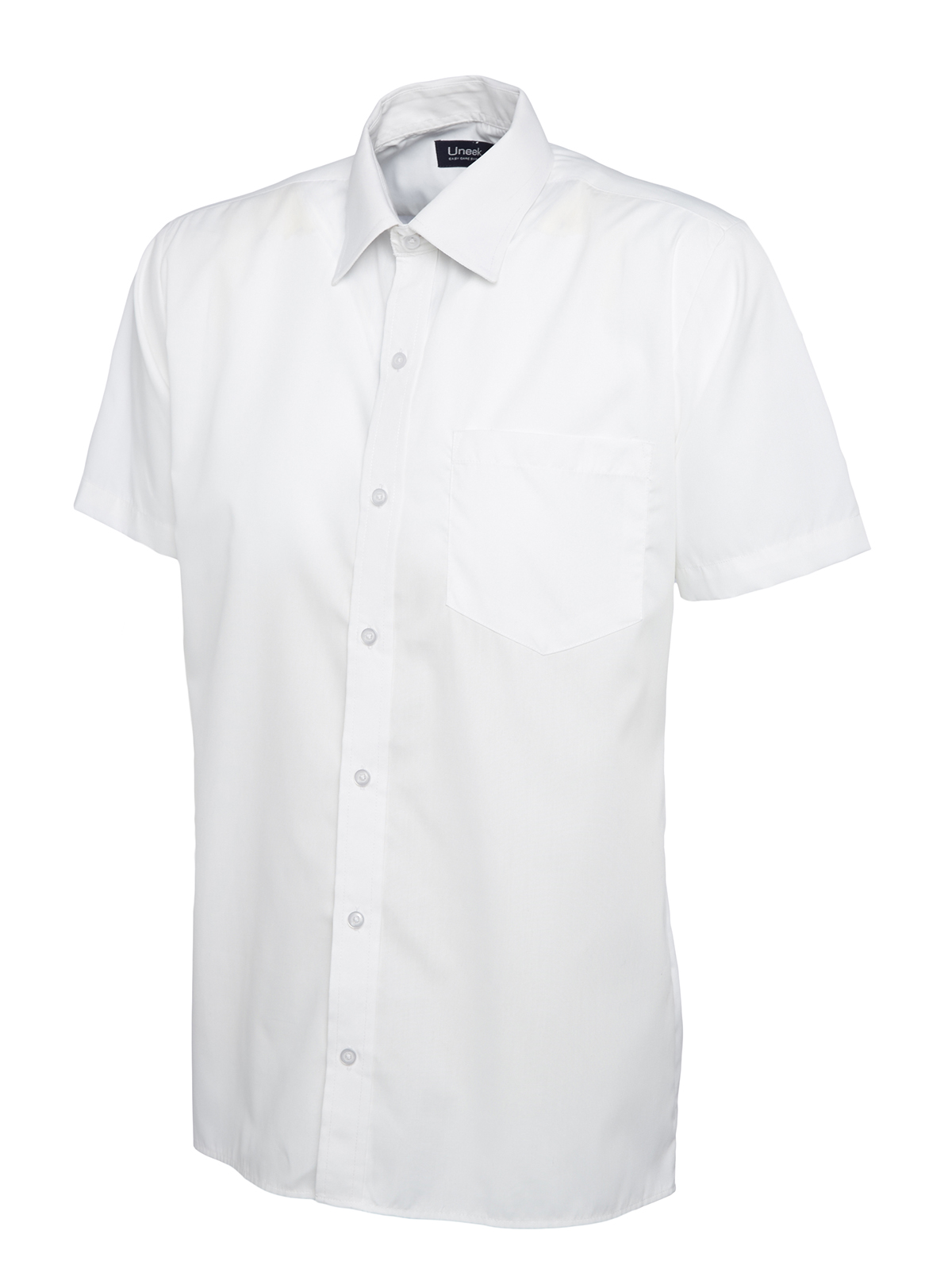 Mens Poplin Half Sleeve Shirt-Uneek Clothing