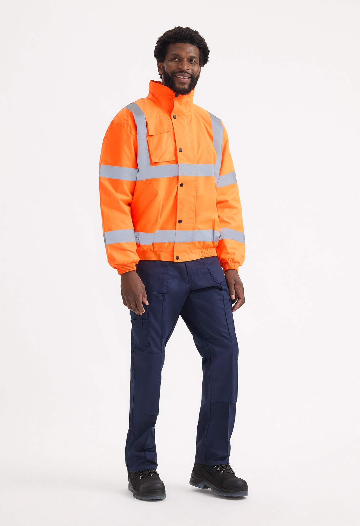 UC804 Hi Vis Bomber Jacket | Uneek Clothing | Wholesale Garments UK